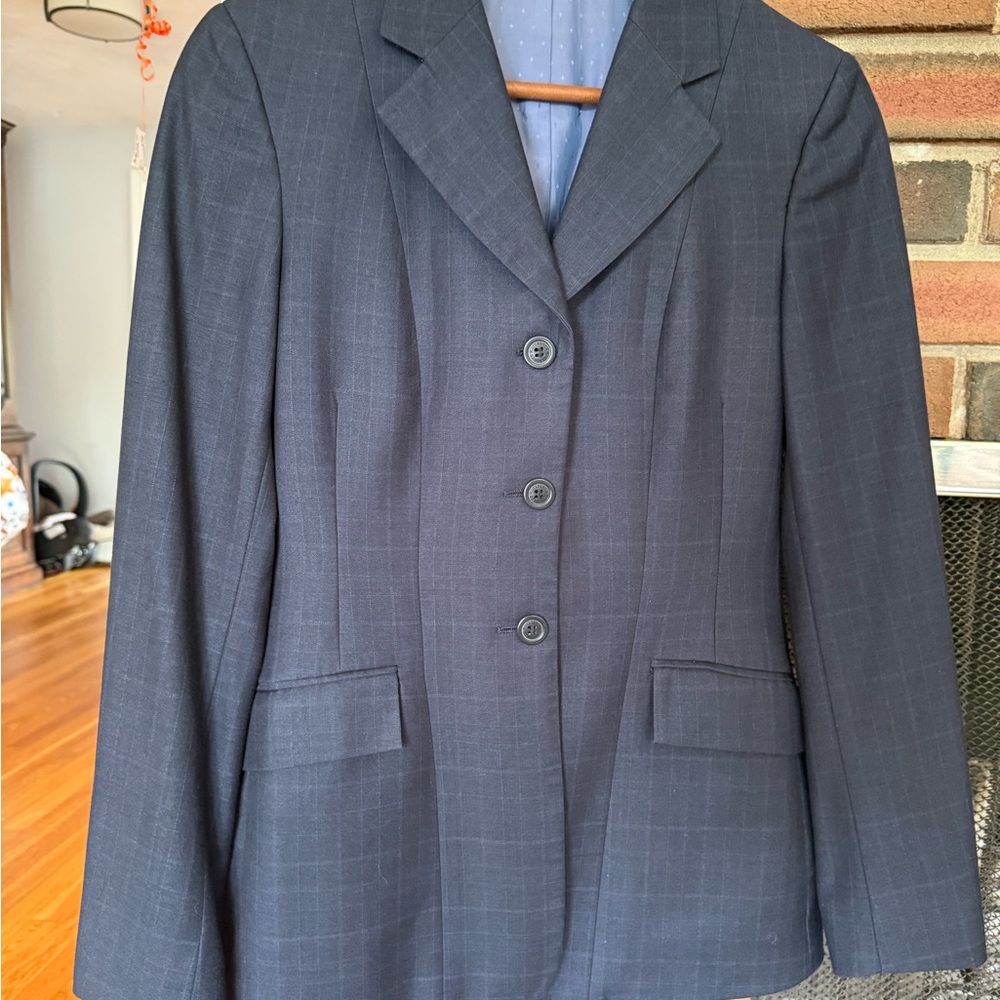 Navy windowpane Hunt Coat - RJ Classics